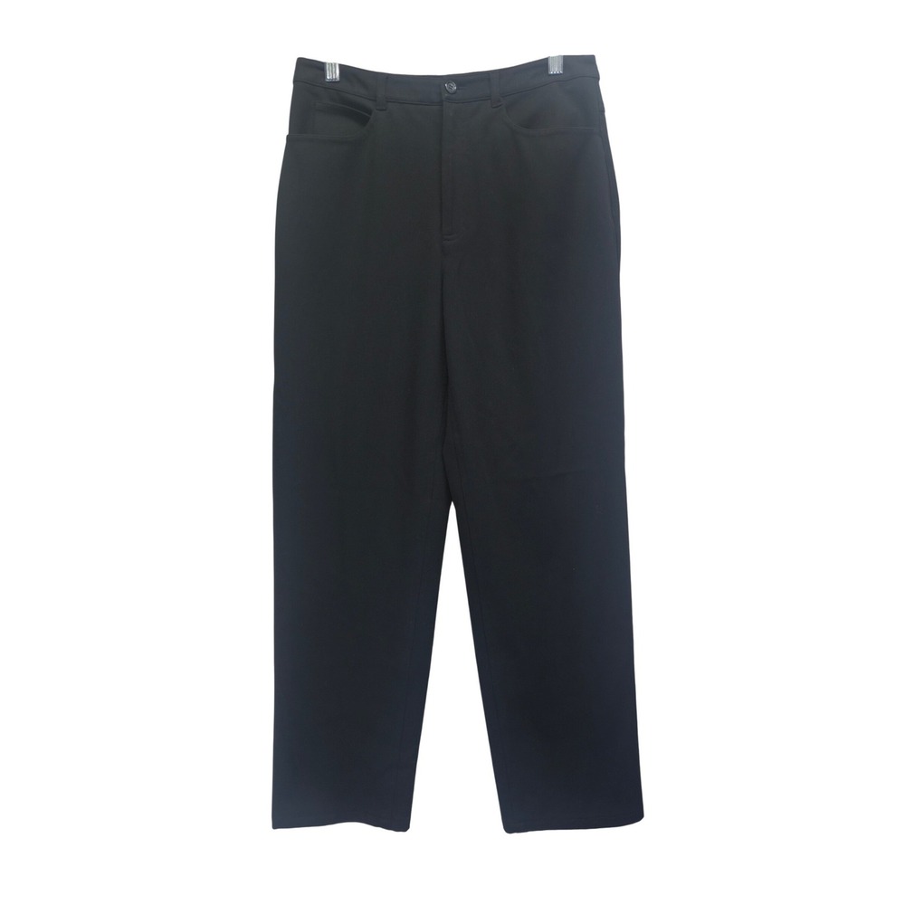 Talbots Black High Waisted Straight Leg Trousers Stretch Dress Pants Size 4